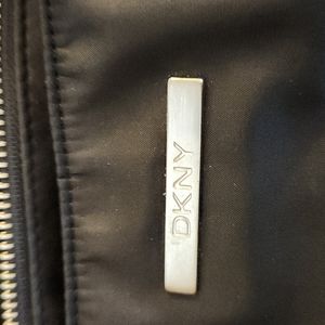 DKNY Laptop Bag, soft body, zipper bag with 2 pockets, slightly used